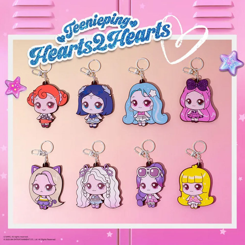 Hearts2Hearts x Catch! Teenieping Hand Mirror Keychain