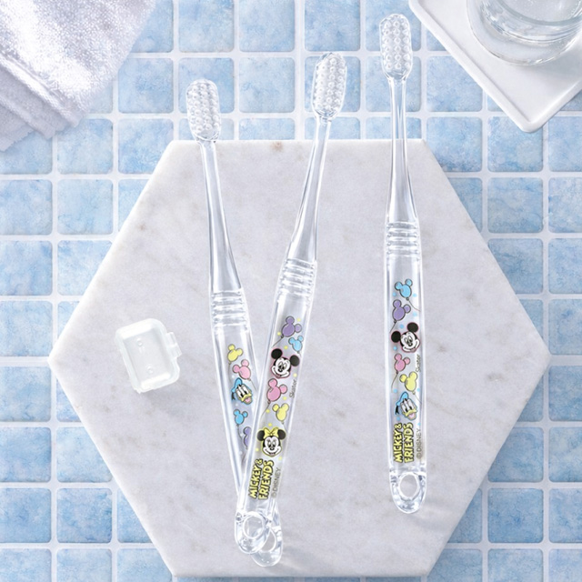Micky Friends Balloon Kid's Toothbrush 3P Set (Included Caps) STEP2