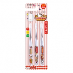 Hello Kitty American Diner Kid's Toothbrush 3P Set (Included Caps) STEP2