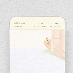 [dashanddot]  with you always sticky memo