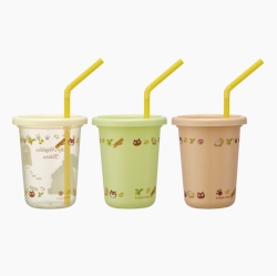 Totoro Cat Bus Straw Tumbler 3P Set 230ml