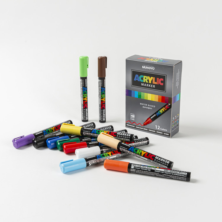 Expert Acrylic Marker Water-based 12 color