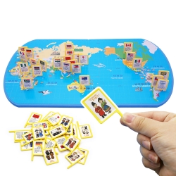 World Map and Universal Flag