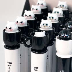 Spinning Cat Gel Pen (0.5mm), set of 20