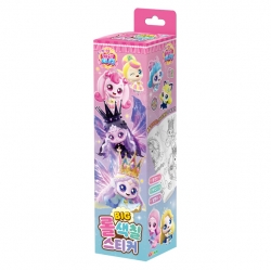 Princess Catch! Teenieping Big Roll Coloring Stickers