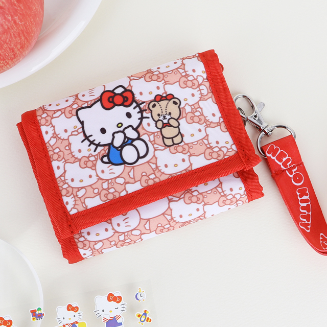 Kuromi Sequin Bling 3-Layer Necklace Wallet
