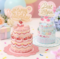 3D Pop-Up Cake Celebration Card