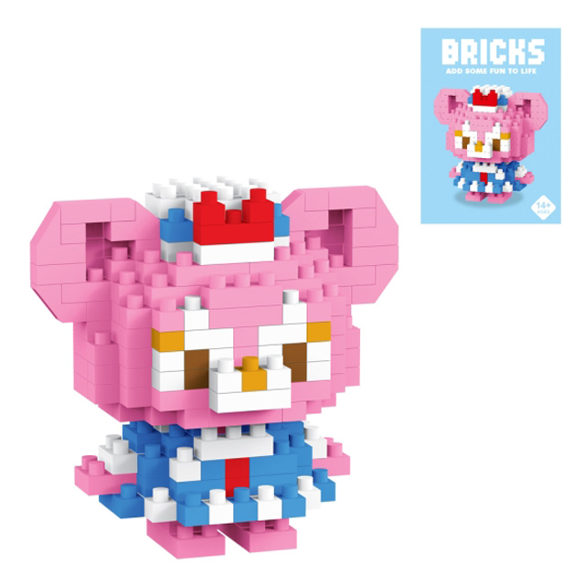 Bricks Block Ribbon Bear
