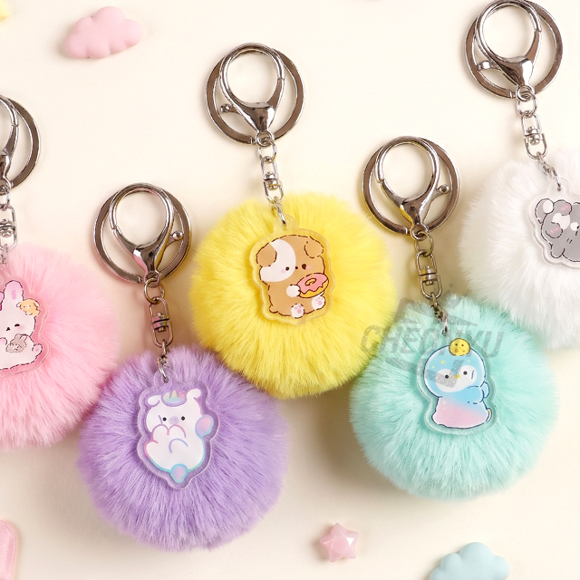 Acrylic Cham Bubble Random Keyring,12pcs