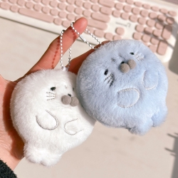 Baby Harp Seal Plush Keyring, Random