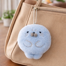 Baby Harp Seal Plush Keyring, Random