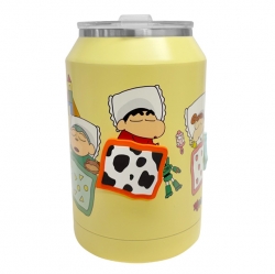 Crayon Shin-chan Deco Magnet Giant Stainless Mug_Shinchan and Friends