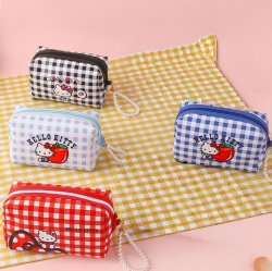 Hello Kitty Checkered Pouch