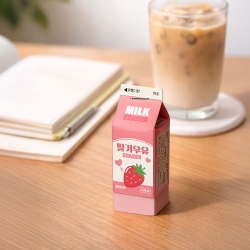 Milk Carton Eraser, 24pcs