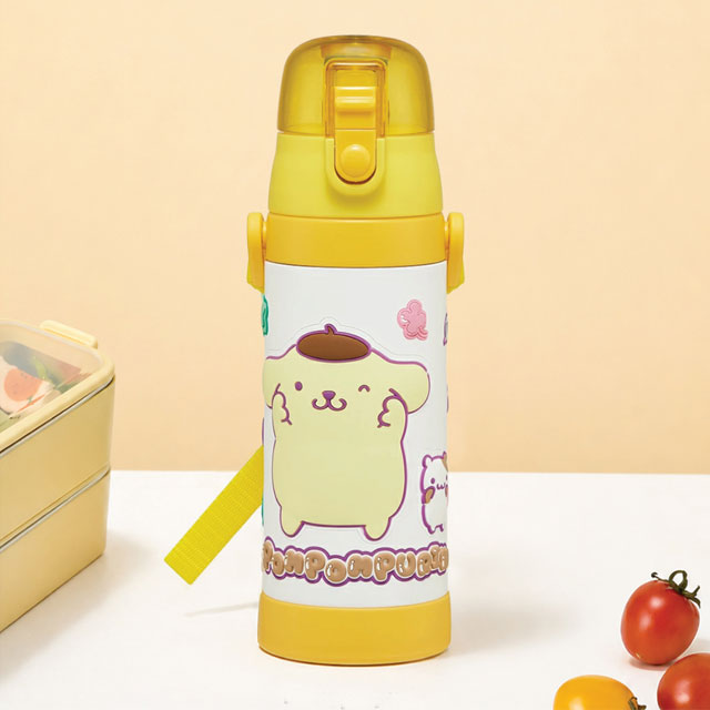 Pompompurin Marshmallow Gummy 3D One-Touch Stainless Steel Bottle 480ml