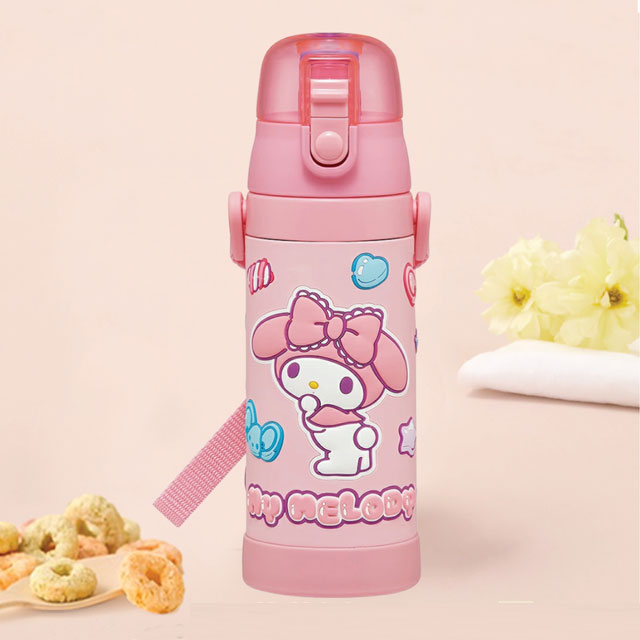 My Melody Marshmallow Gummy 3D One-Touch Stainless Steel Bottle 480ml