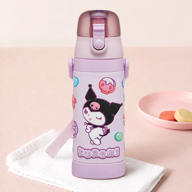 Kuromi Marshmallow Gummy 3D One-Touch Stainless Steel Bottle 480ml