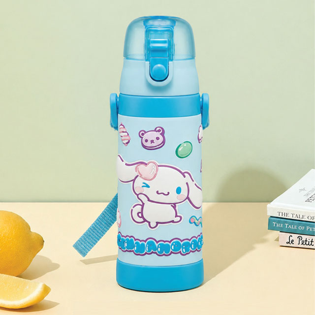 Cinnamoroll Marshmallow Gummy 3D One-Touch Stainless Steel Bottle 480ml