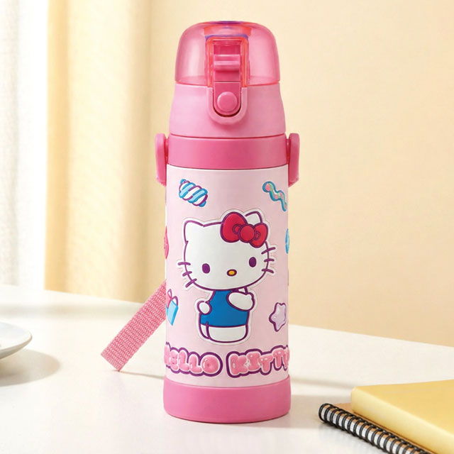 Hello Kitty Marshmallow Gummy 3D One-Touch Stainless Steel Bottle 480ml