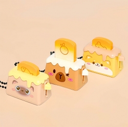 Pop-Up Toast Toaster Keyring, 12pcs