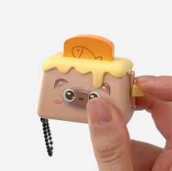 Pop-Up Toast Toaster Keyring, 12pcs