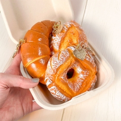 Realistic Bakery Squishy Keyring, Random