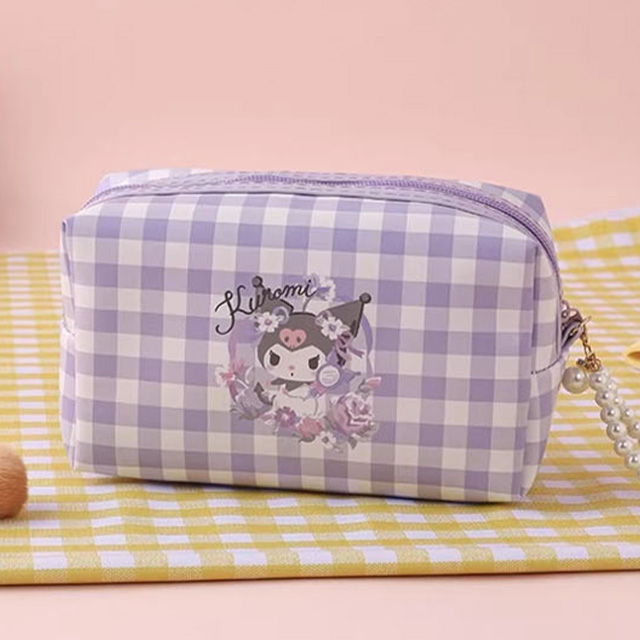 Kuromi Checkered Pouch