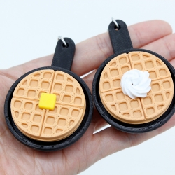 Bungeoppang Waffle Clicker Keyring, 8pcs