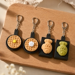 Bungeoppang Waffle Clicker Keyring, 8pcs