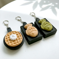Bungeoppang Waffle Clicker Keyring, 8pcs