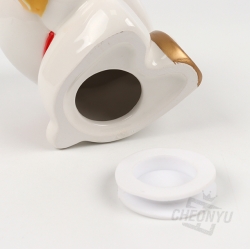 Hello-Kitty Maneki-Neko Ceramic Coin Bank