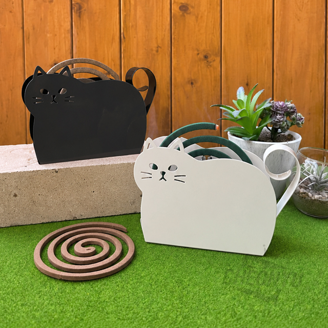 Steel Cat Mosquito Coil Holder