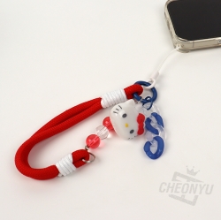 Hello Kitty Phone Wrist Strap Keychain