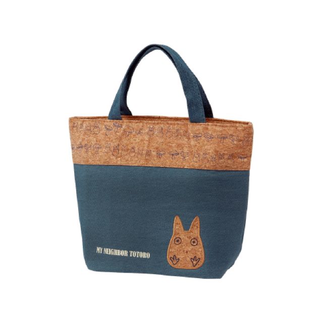 Totoro Cork Denim Insulated Lunch Bag M