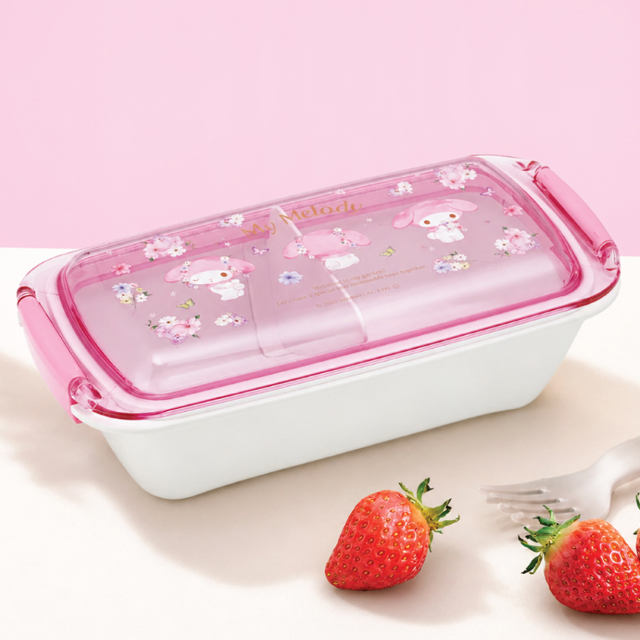 My Melody Pastel Blossom Easy-to-Clean Lunch Box 530ml