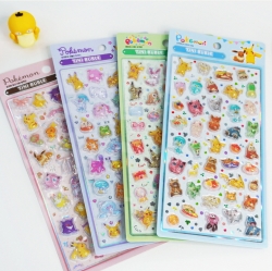 3D Crystal Sticker Pokemon Series