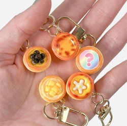 Random Egg Tart Keyring, 20pcs