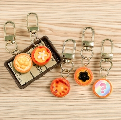 Random Egg Tart Keyring, 20pcs