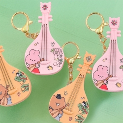 Joseon Soondeok Playing the Bipa Keyring, 8pcs