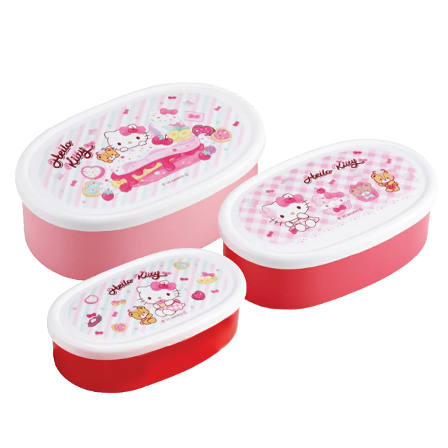 Hello Kitty Fancy Food Storage Container Set (3PCS)