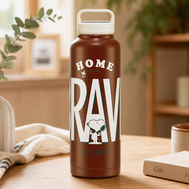 Snoopy Handle Stainless Mug Bottle 1500ml