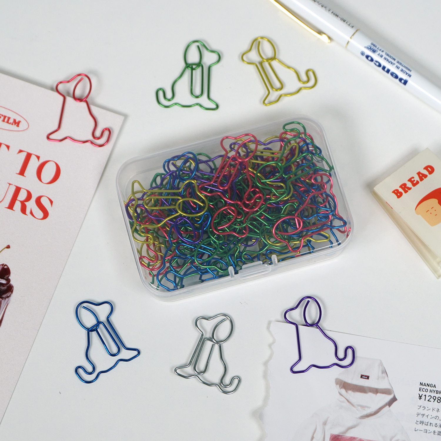 50 Puppy-Shaped Memo Clips