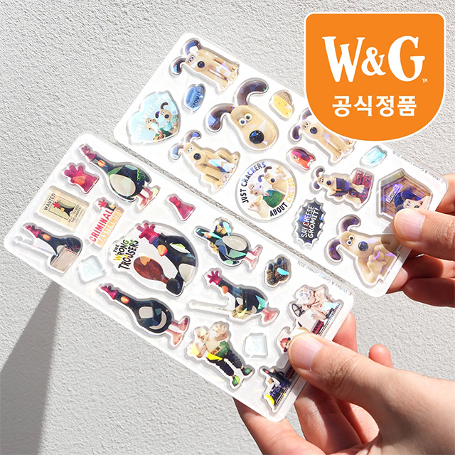 Wallace & Gromit Acrylic Stickers, Random