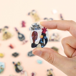Wallace & Gromit Acrylic Stickers, Random