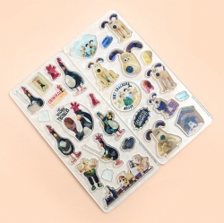 Wallace & Gromit Acrylic Stickers, Random
