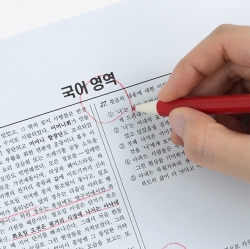 Knock-Type Red Grading Pen  (1set of 16) 