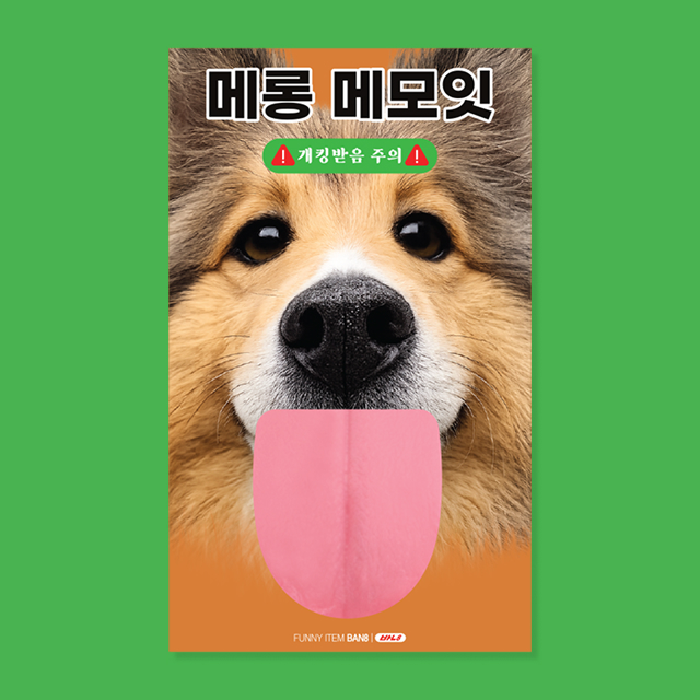 보더콜리 메롱 메모잇 M