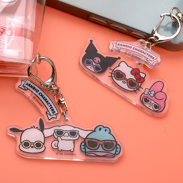Sanrio Characters Lenticular Acrylic Keyring, Random