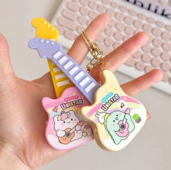 Lazy Star Playing Guitar Keyring, Random