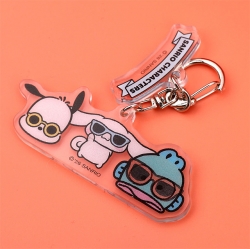 Sanrio Characters Lenticular Acrylic Keyring, Random